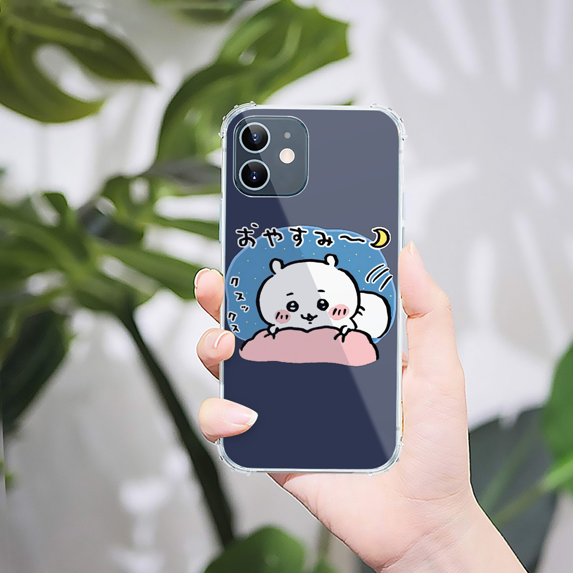 （画像用） ちいかわ ちいかわ Chii-kawa chiikawa 【iPhone 12シリーズ対応】透明スマホケース（クリアソフトケース）